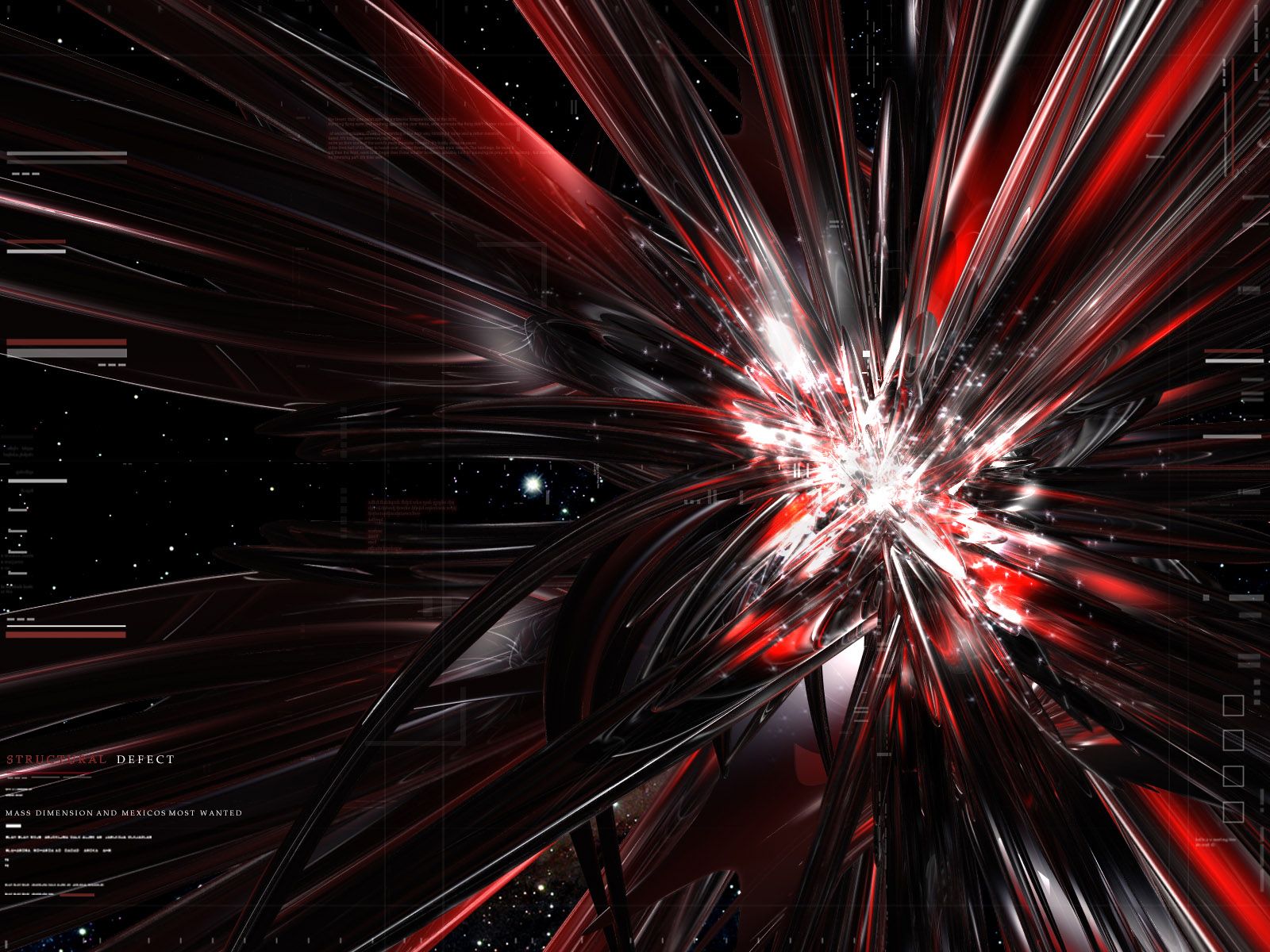 Esplosione astratta rosso e nero, 1600x1200 HD, Laptop