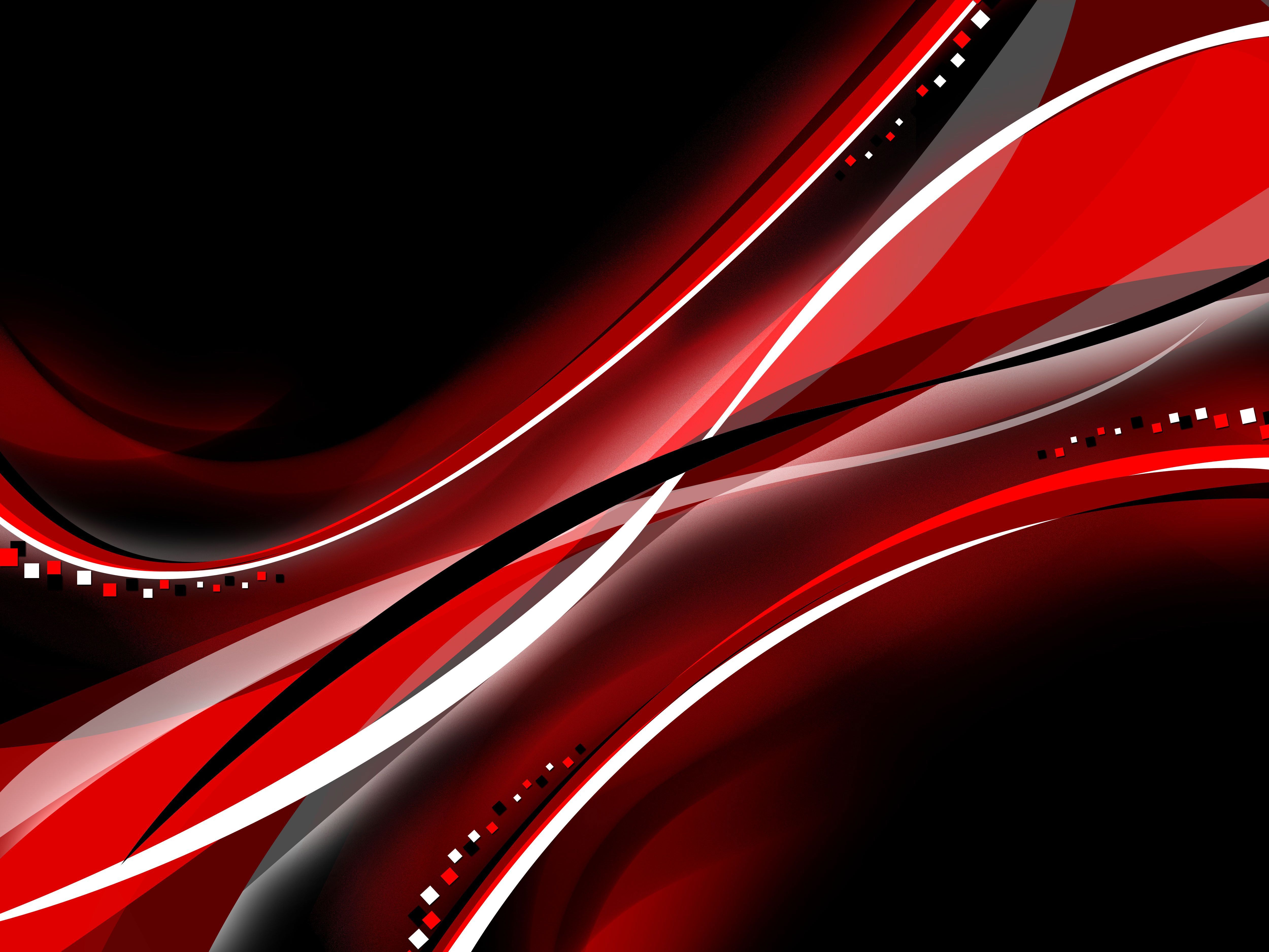 Onde astratte rosso e nero, 5000x3750 Ultra HD, Monitor 4K