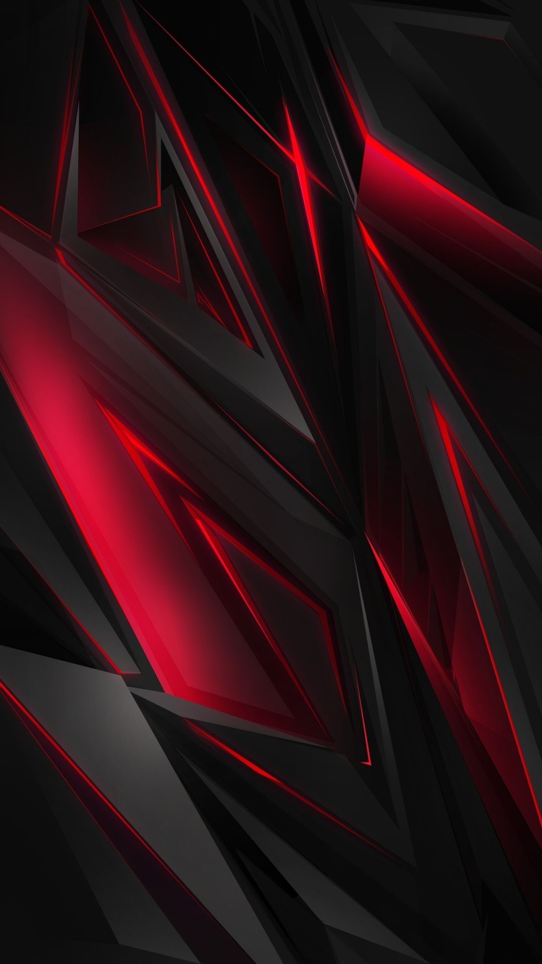 Forme geometriche astratte rosso nero, 1080x1920 Full HD Verticale, iPhone