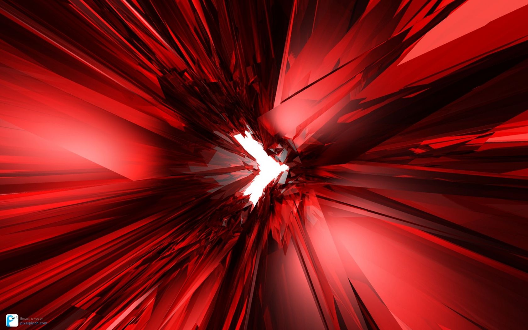 Astratto rosso a raggiera, 1680x1050 900p, PC