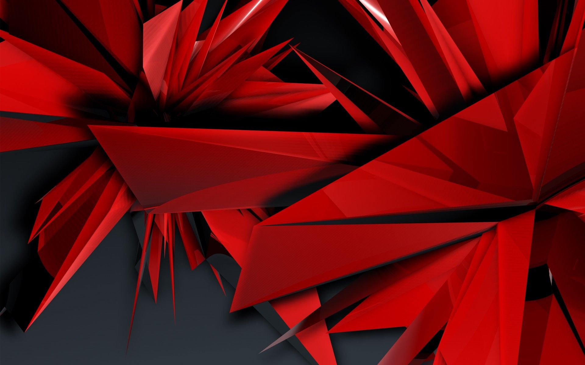 Frammenti geometrici astratti rossi, 1920x1200 Full HD+, PC