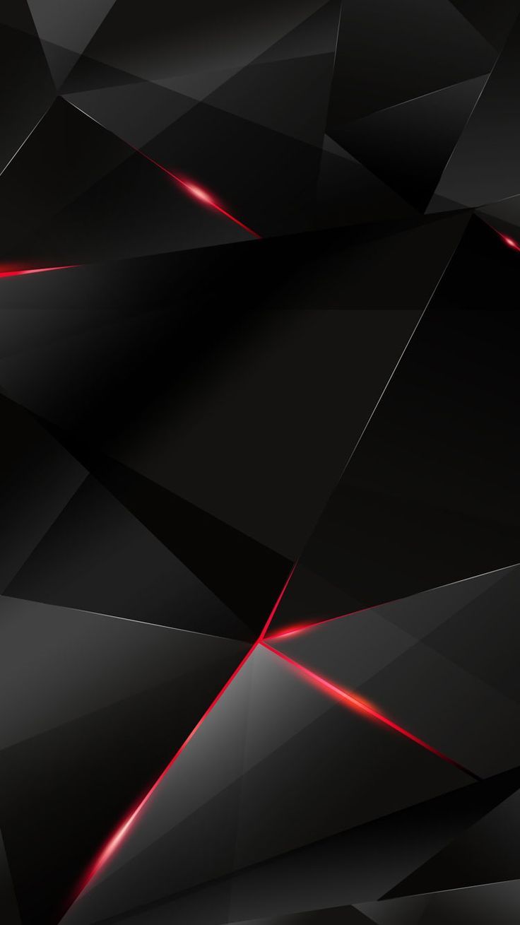 Sfondo geometrico nero rosso, 736x1309 Verticale, Mobile