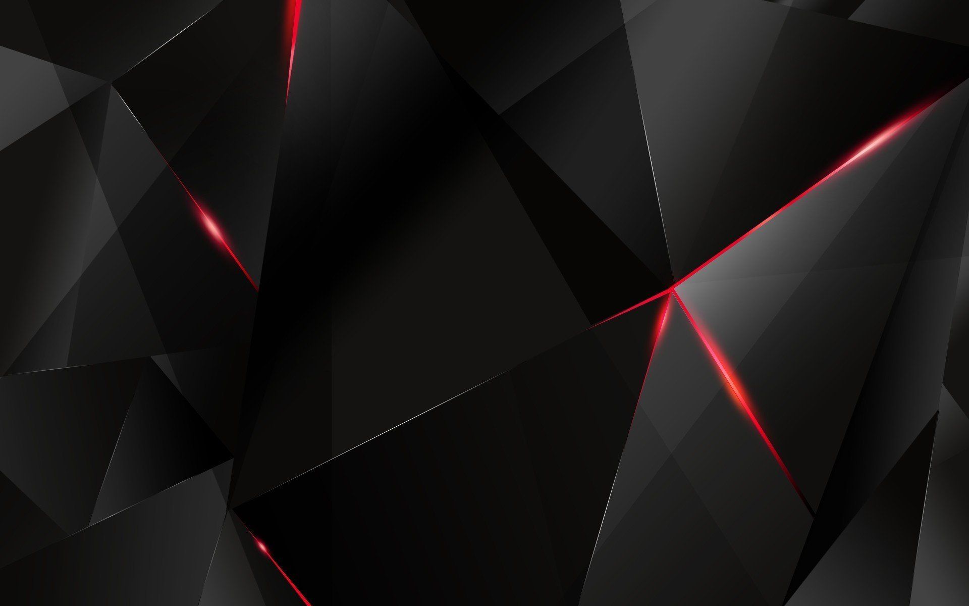 Poligoni astratti neri con linee rosse, 1920x1200 Full HD+ WUXGA, PC Desktop