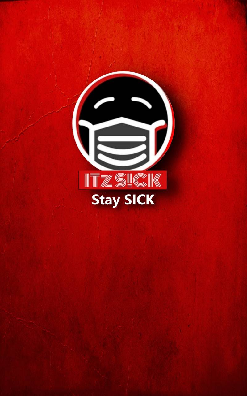 Logo ItzSick maschera rosso, 800x1280 Full HD Verticale, Smartphone