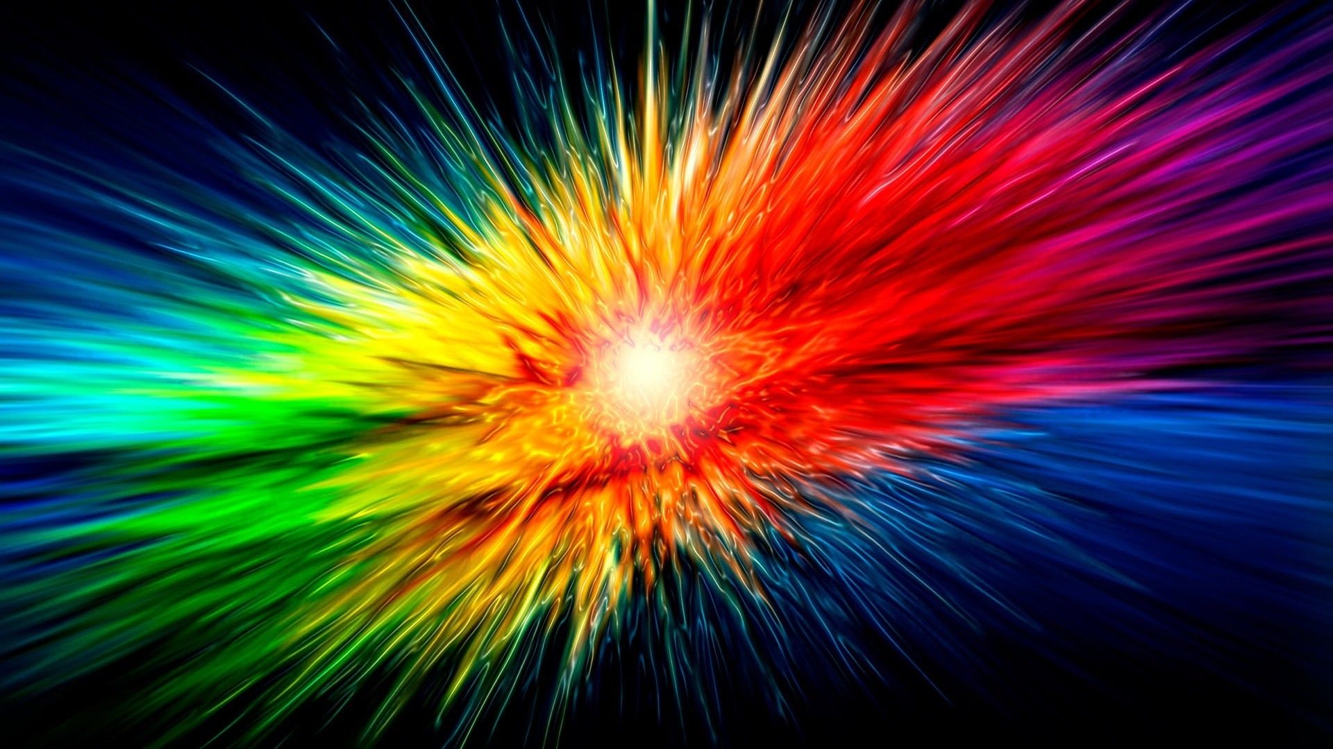 Esplosione arcobaleno astratta, 1920x1080 Full HD 1080p, Laptop
