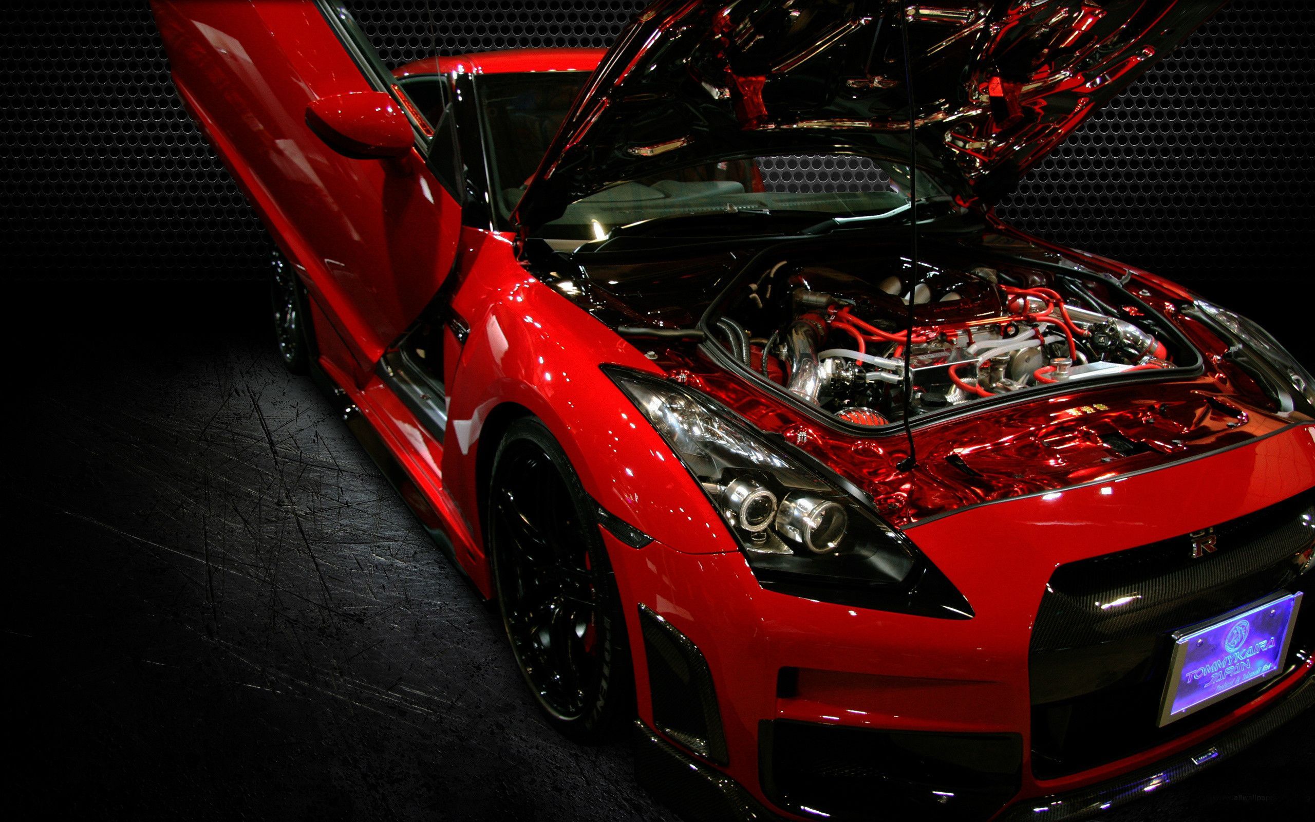 Nissan GT-R rossa, 2560x1600 2K+, MacBook Pro