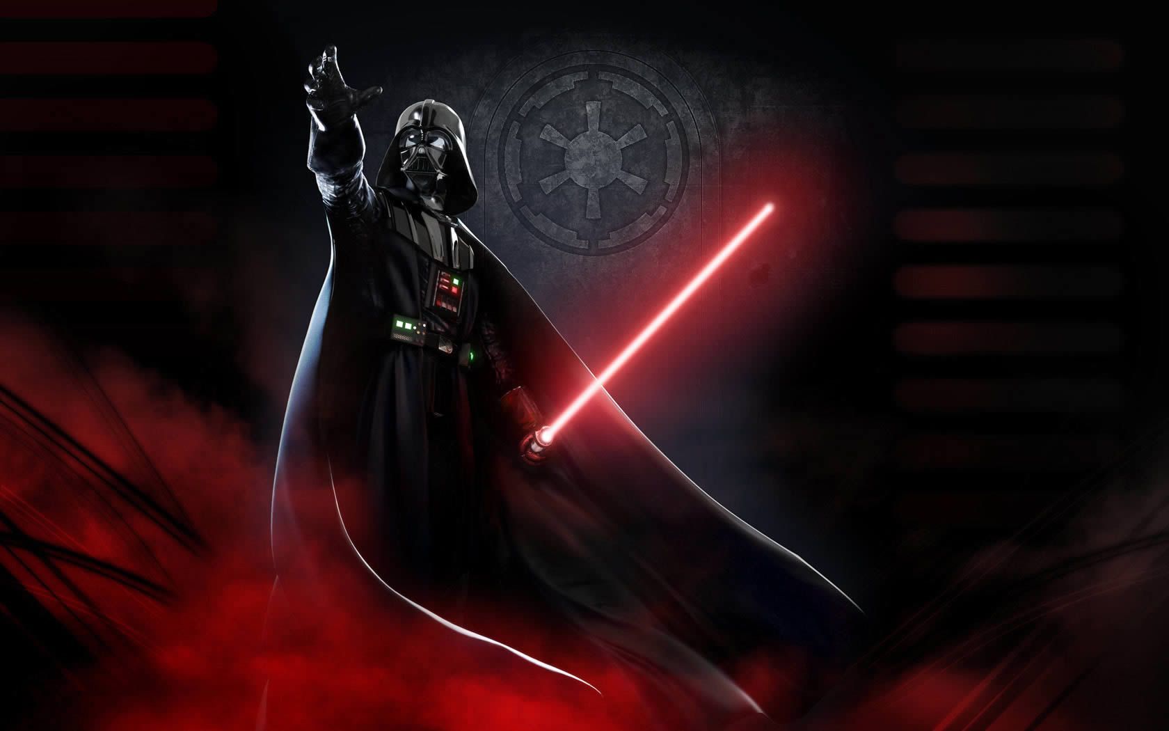 Darth Vader spada laser rossa, 1680x1050 HD Ready, PC