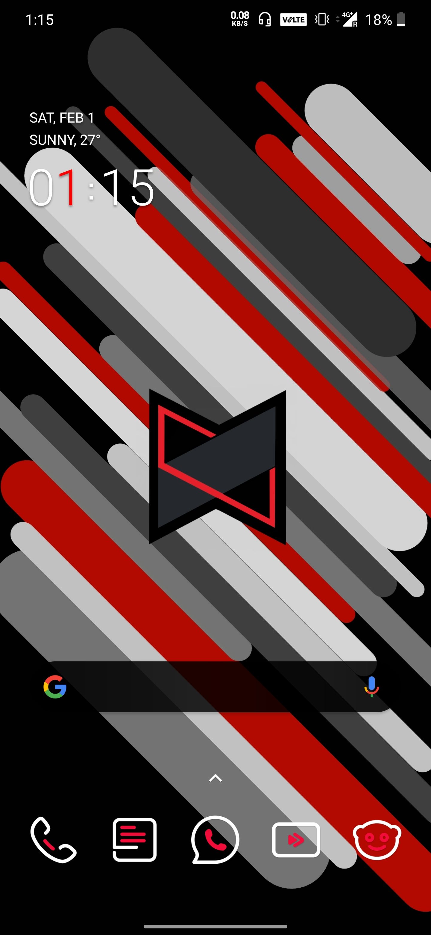Strisce diagonali rosse grigie, 1440x3120 Full HD Verticale, Realme