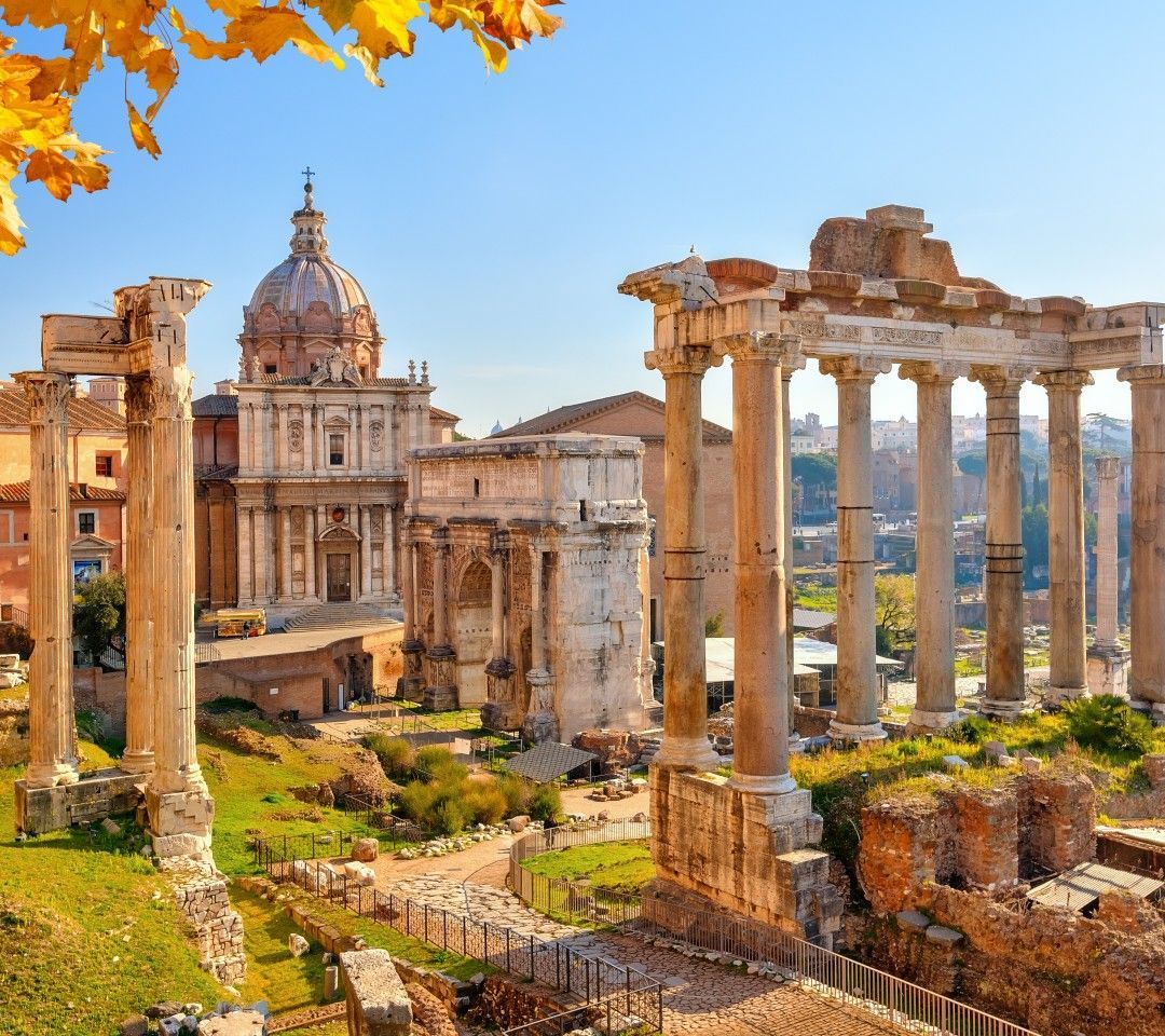 Foro Romano con colonne antiche, 1080x960 HD, Desktop