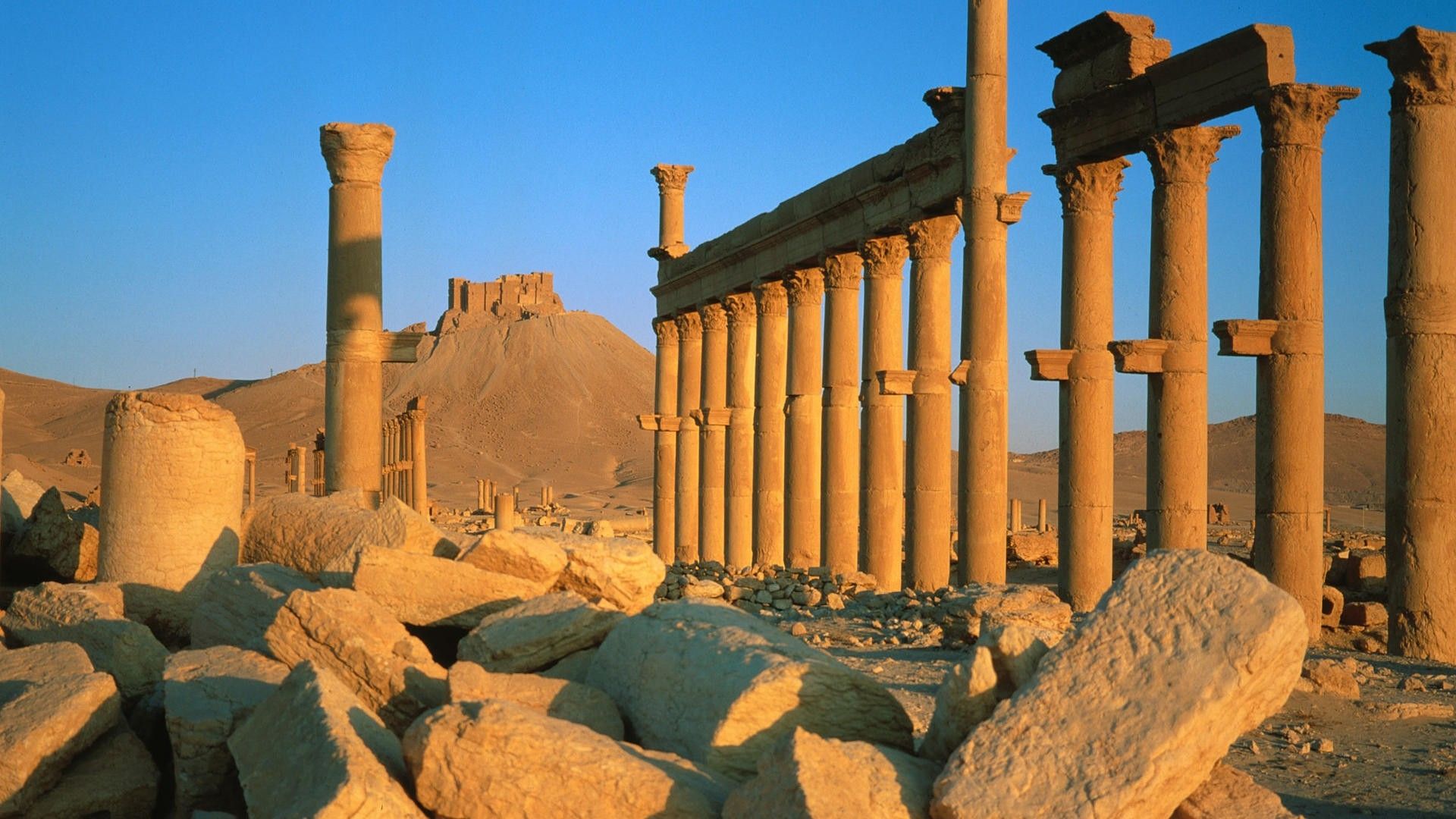 Rovine romane colonne Palmira, 1920x1080 Full HD, Laptop