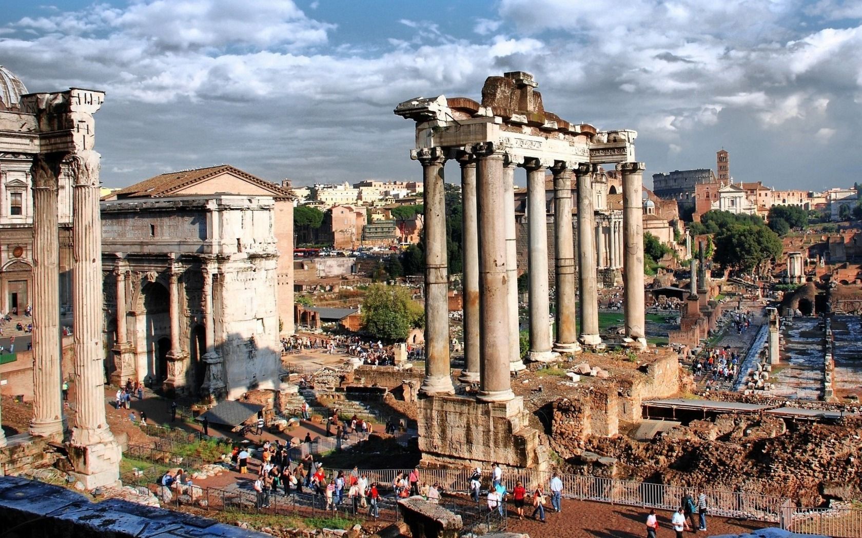 Foro Romano rovine antiche, 1680x1050 HD Ready, Desktop
