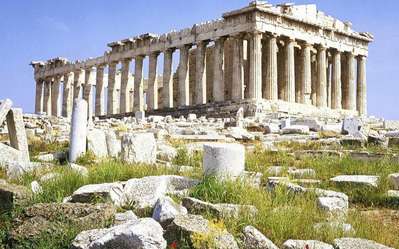 Partenone rovine greche antiche, 1280x800 720p, PC