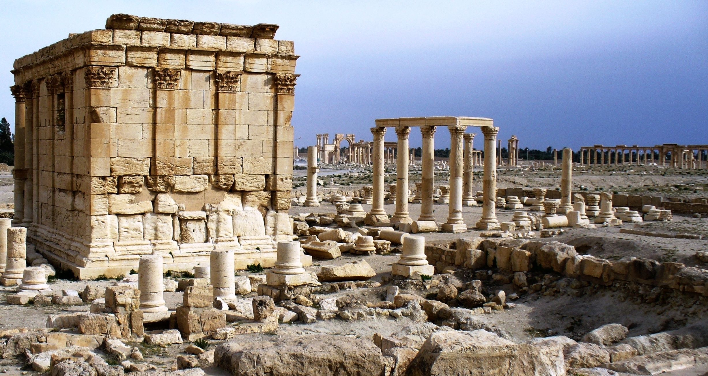 Rovine di Palmira, Siria, 2453x1305 Hi-Res, PC Desktop