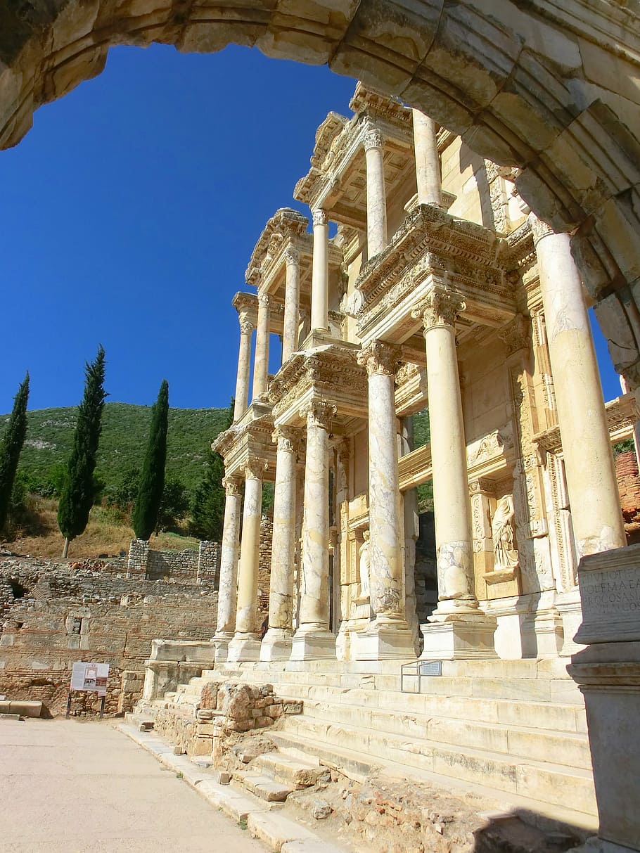 Biblioteca di Celso, Efeso, 910x1213 Full HD Verticale, Smartphone