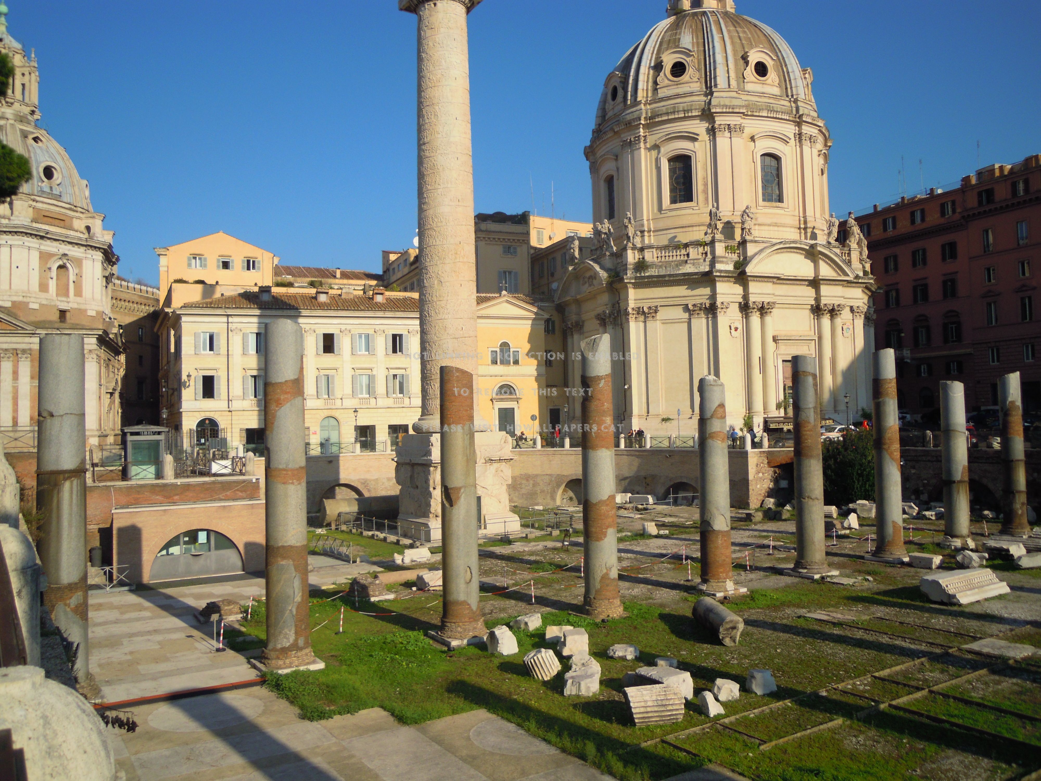Fori Imperiali colonne romane Roma, 4000x3000 4K, Desktop 4K