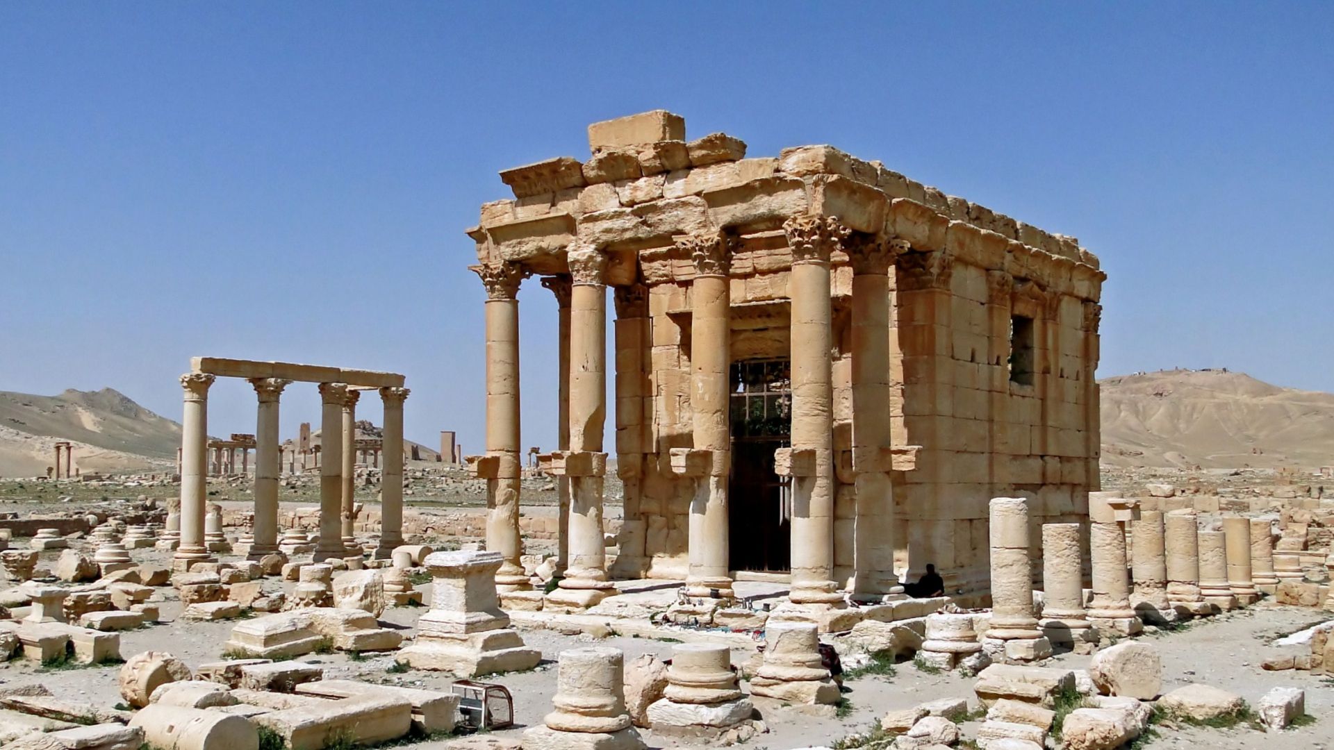 Rovine tempio colonne antiche, 1920x1080 1080p, Laptop