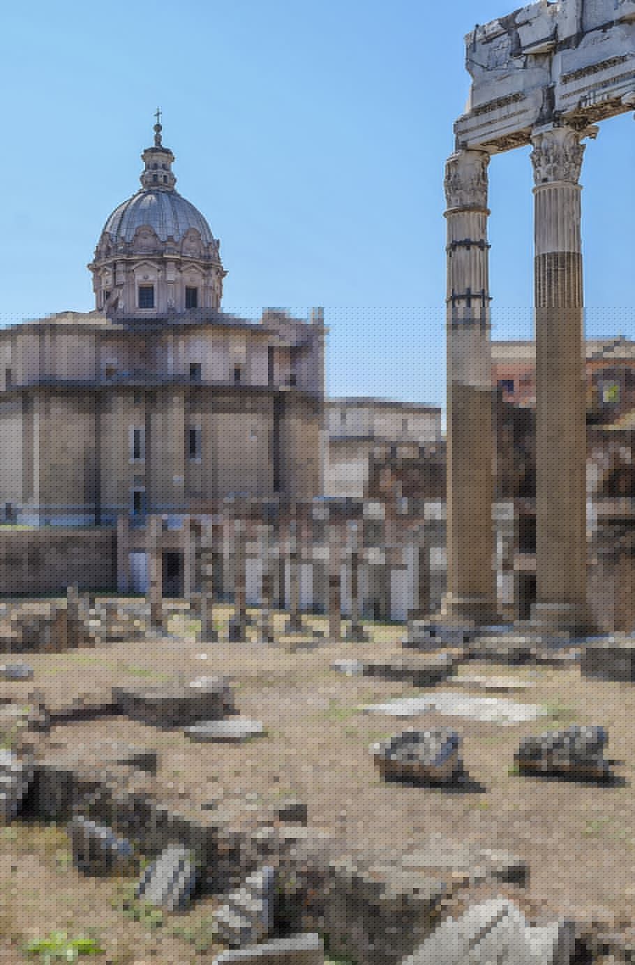 Rovine Foro Romano con cupola, 910x1382 Full HD Verticale, Realme