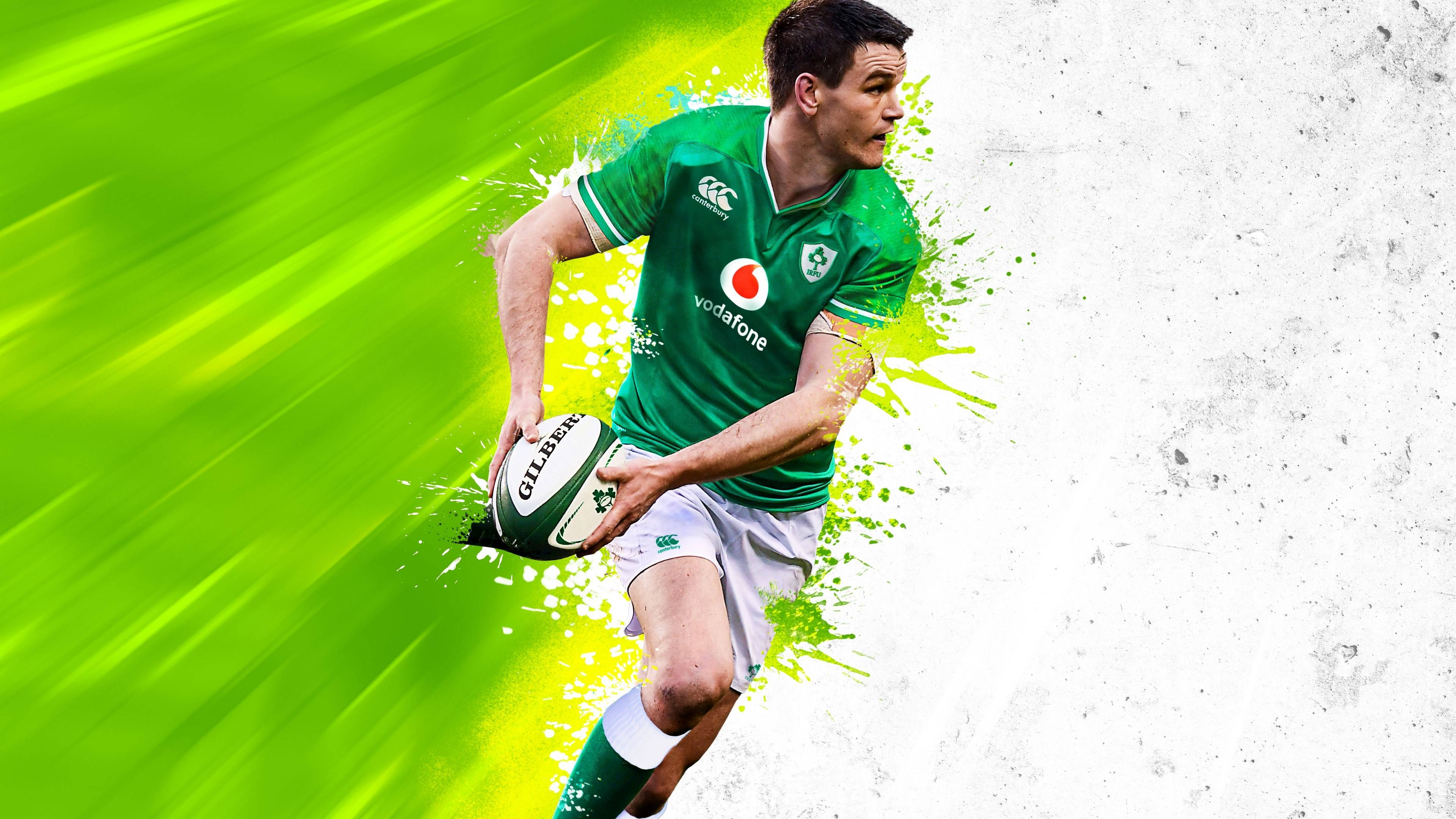 Giocatore rugby Irlanda verde, 3840x2160 4K Ultra HD, Monitor 4K
