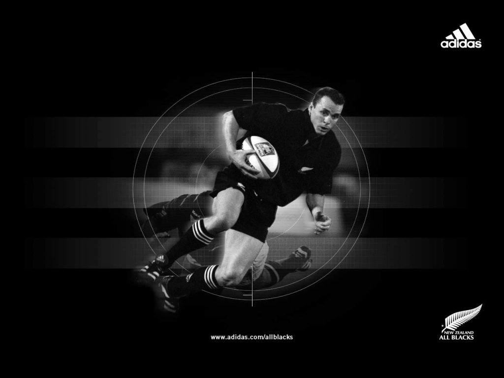 Giocatore rugby All Blacks Adidas, 1024x768 HD, PC Desktop