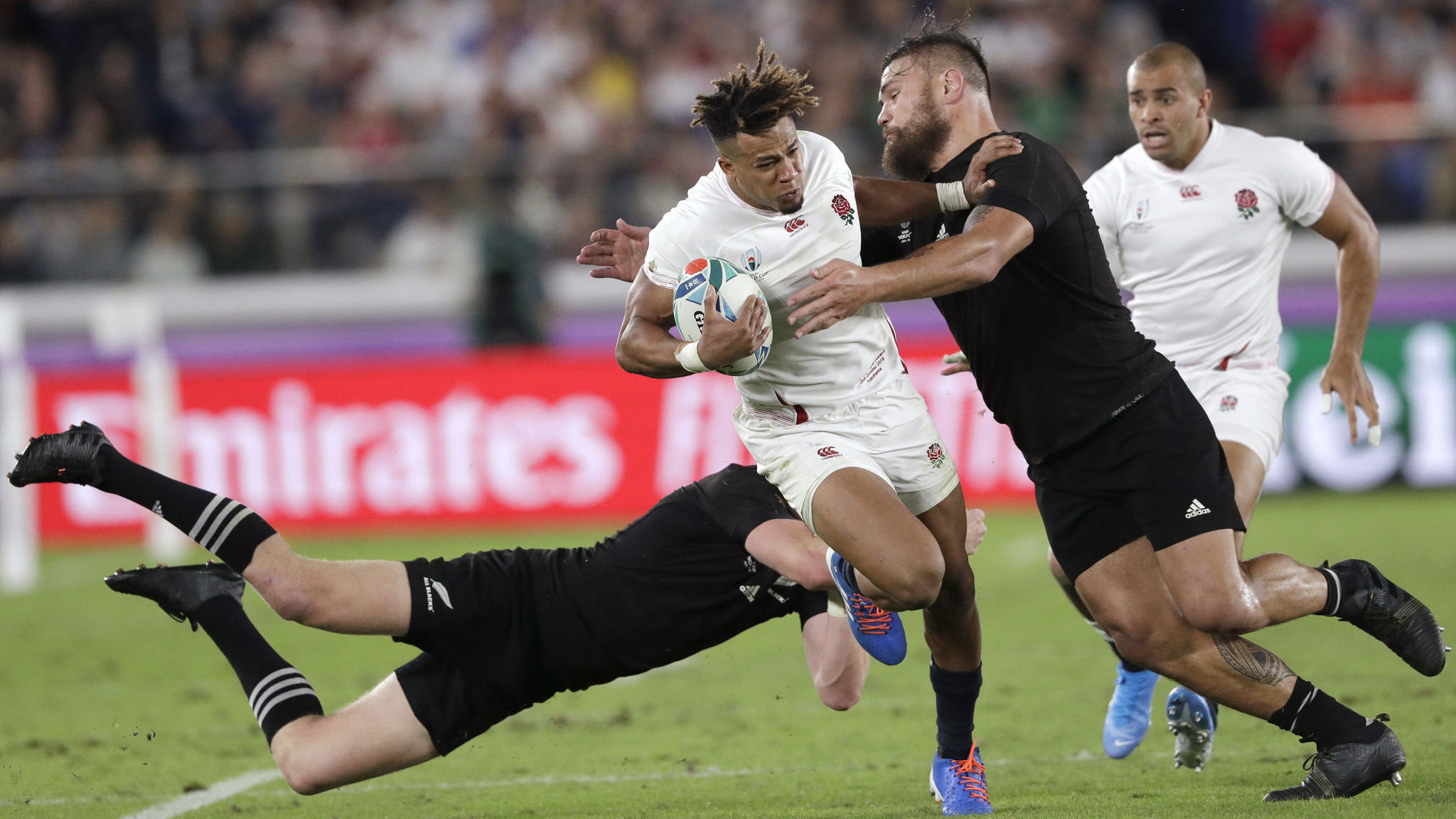 Giocatori rugby Inghilterra Nuova Zelanda, 2048x1152 2K, iMac