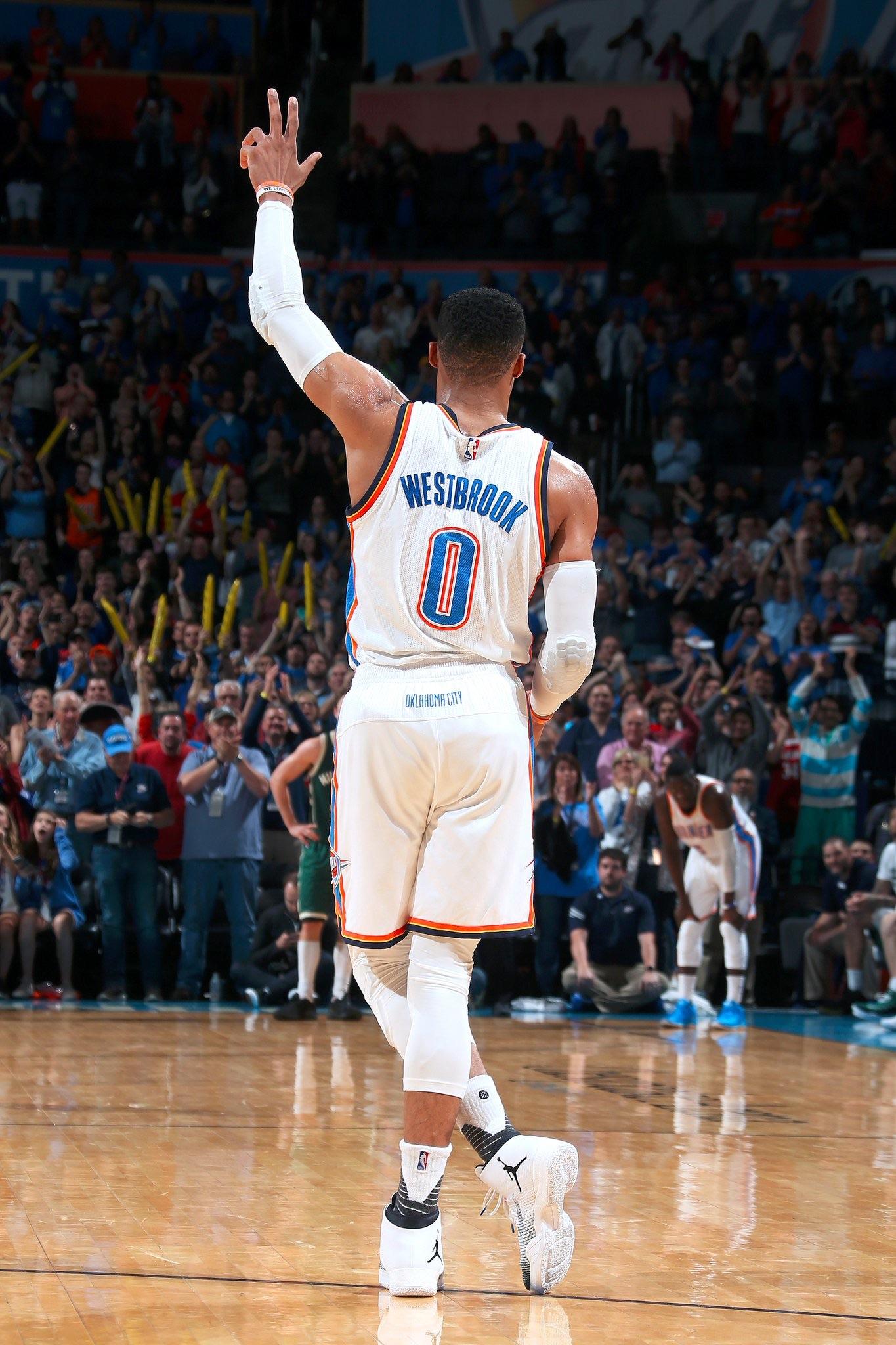 Russell Westbrook maglia Thunder, NBA, 1365x2048 Verticale, iPhone Plus