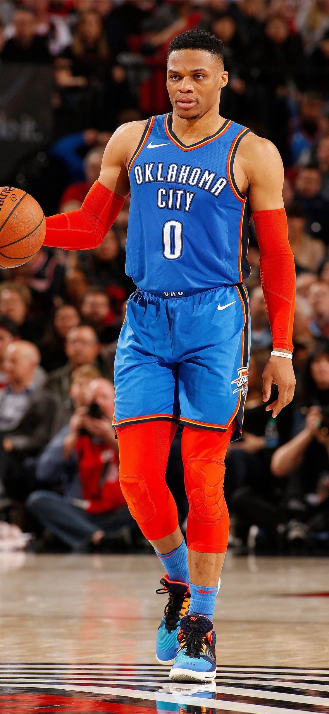 Russell Westbrook Oklahoma City Thunder, 1125x2436 Full HD Verticale, iPhone