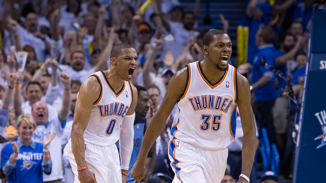 Westbrook e Durant Thunder, 1280x720 HD, Desktop