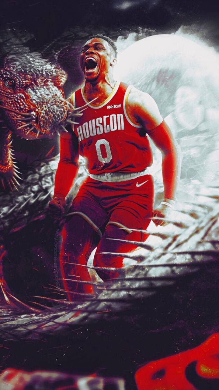 Russell Westbrook Houston Rockets, 720x1280 Full HD Verticale, iPhone Air