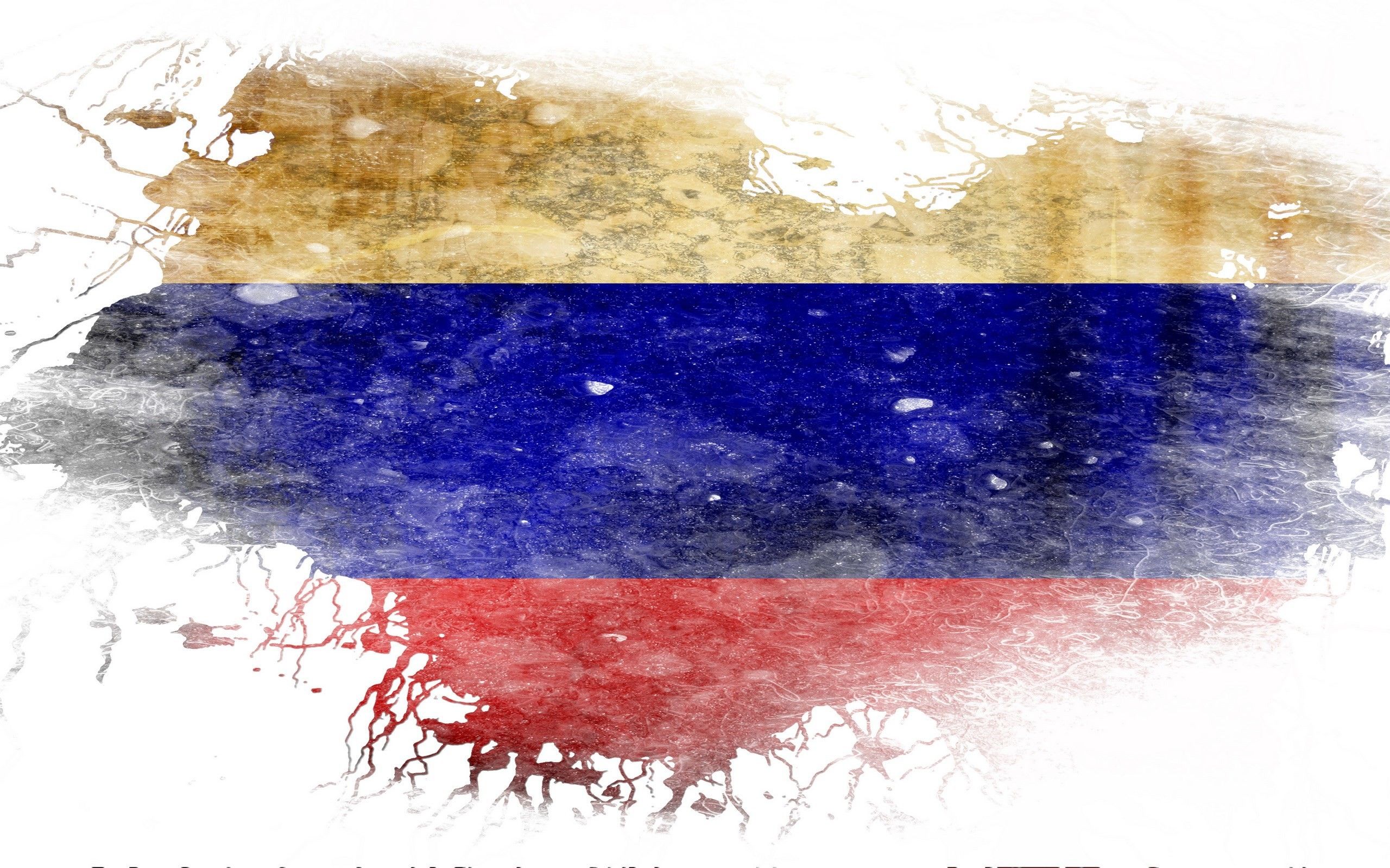 Bandiera russa effetto grunge, 2560x1600 WQXGA, PC Desktop