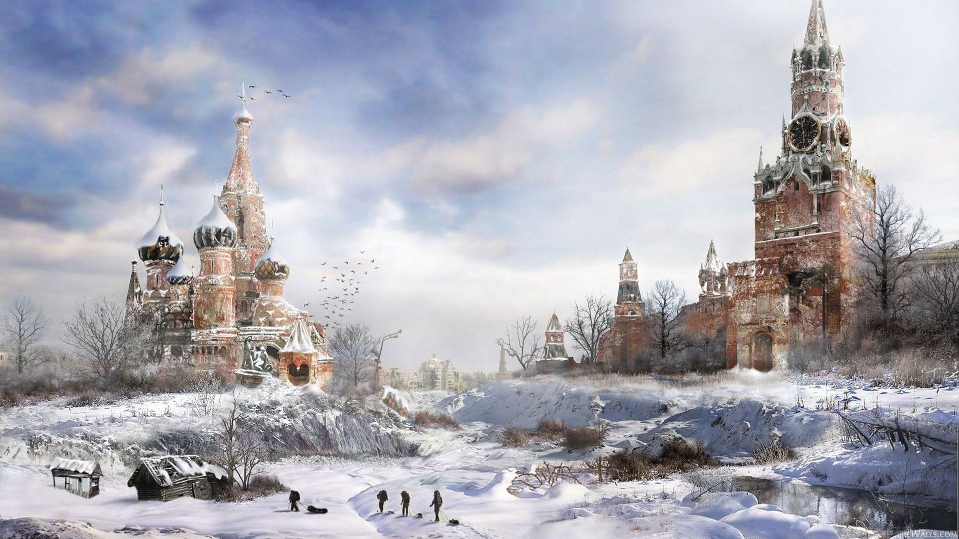 Cremlino Mosca inverno neve, 1920x1080 1080p, Monitor Gaming