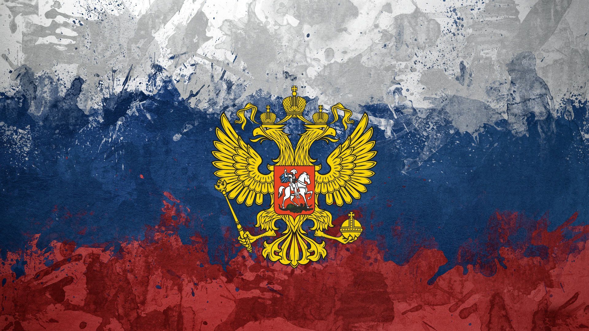 Bandiera Russia stemma aquila, 1920x1080 Full HD 1080p, Monitor Gaming