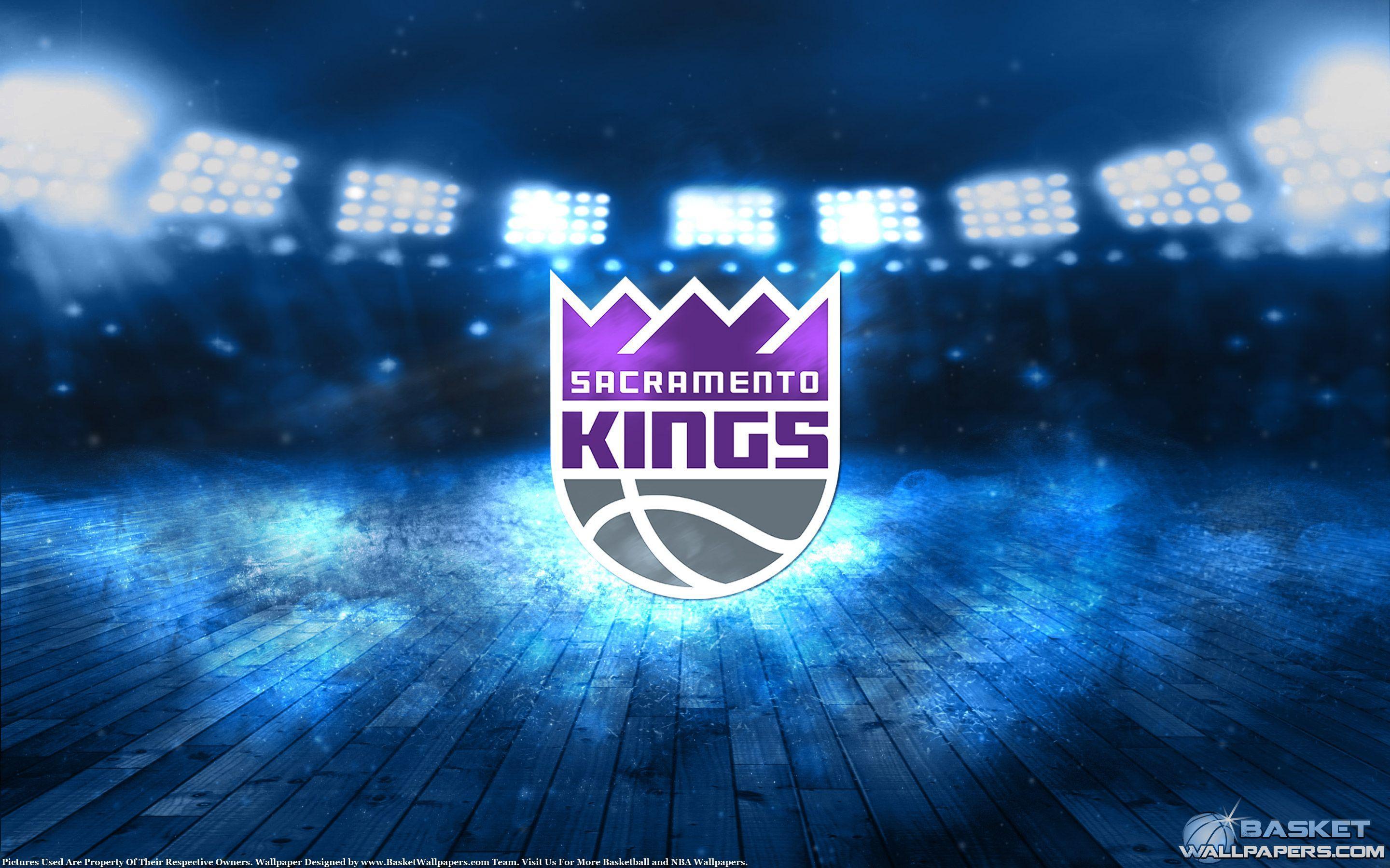 Logo Sacramento Kings su campo, 2880x1800 2K, MacBook Pro