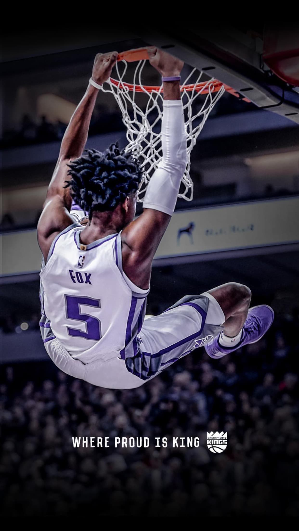 Giocatore Sacramento Kings schiacciata, 1242x2208 Verticale, POCO