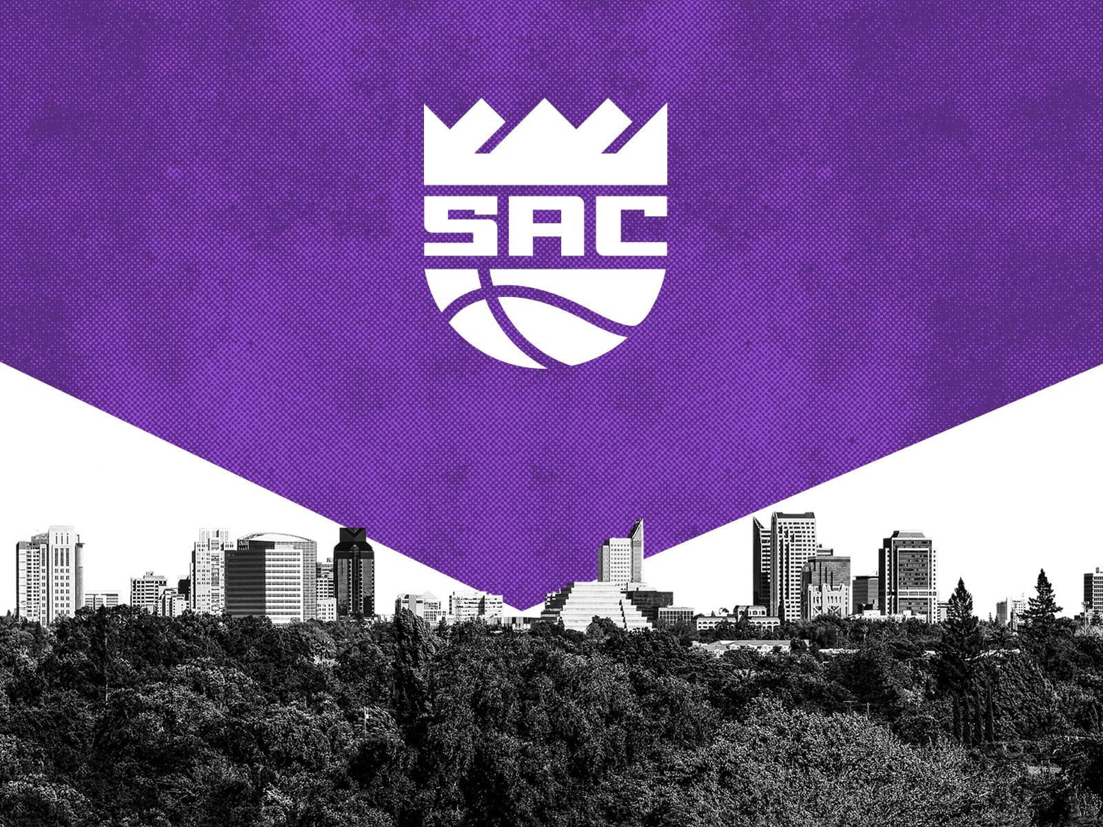 Logo Sacramento Kings skyline, NBA, 1600x1200 HD, Desktop