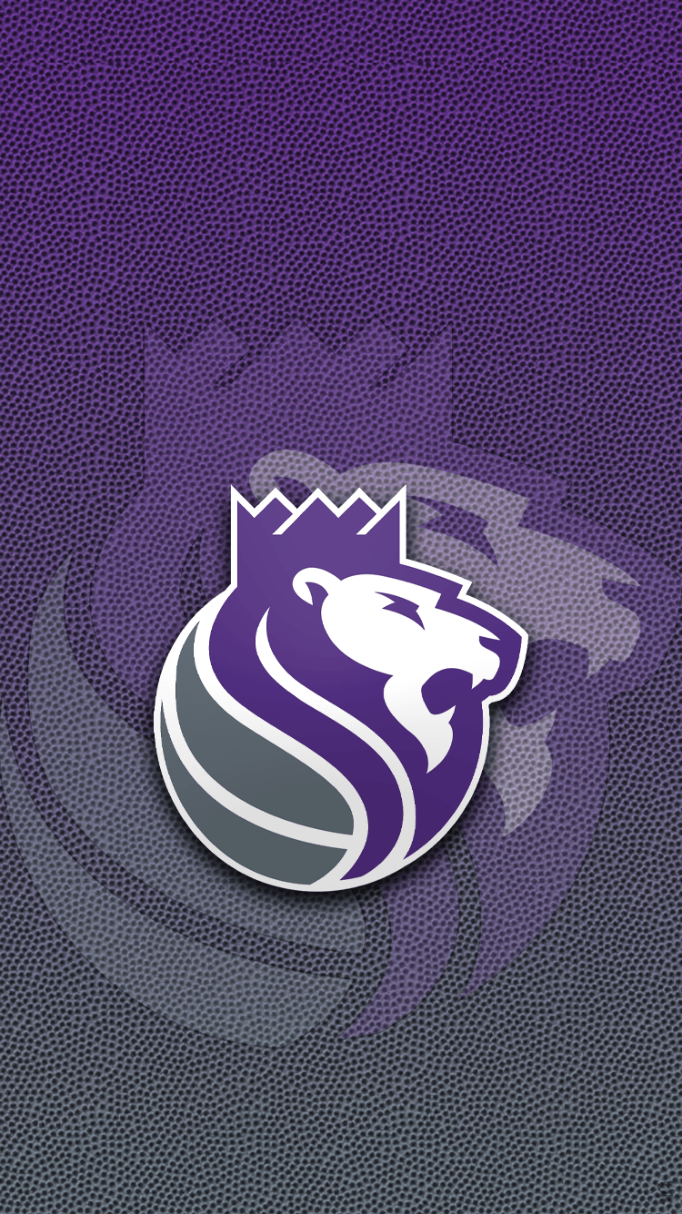 Logo Sacramento Kings viola, 750x1334 Verticale, Telefono