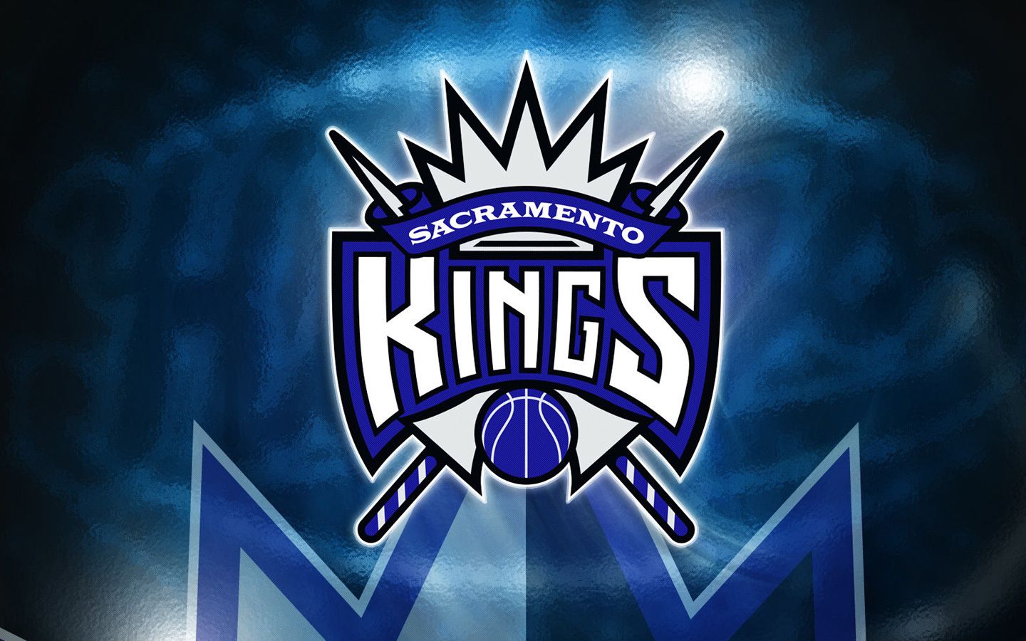 Logo Sacramento Kings basket, 1440x900 HD, Desktop