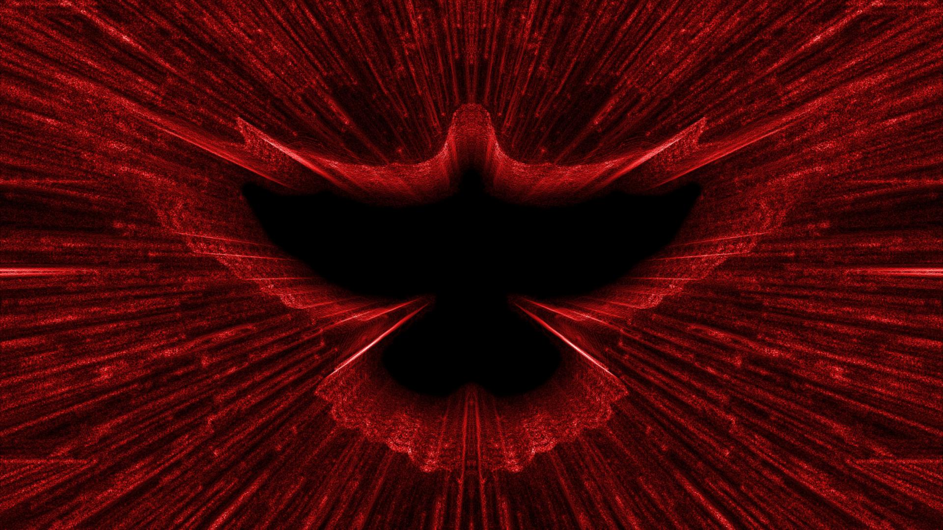 Colomba nera silhouette rossa, 1920x1080 1080p, Desktop