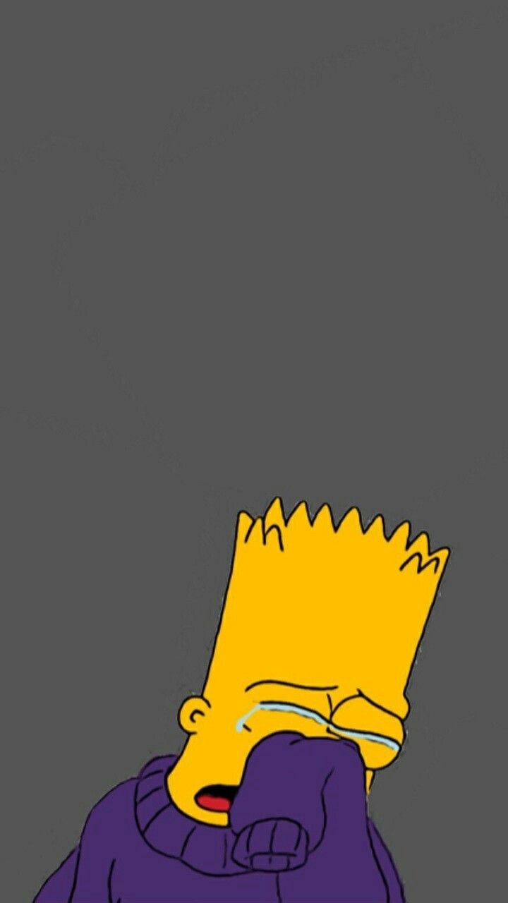 Bart Simpson triste piangendo, 720x1280 Full HD Verticale, Smartphone