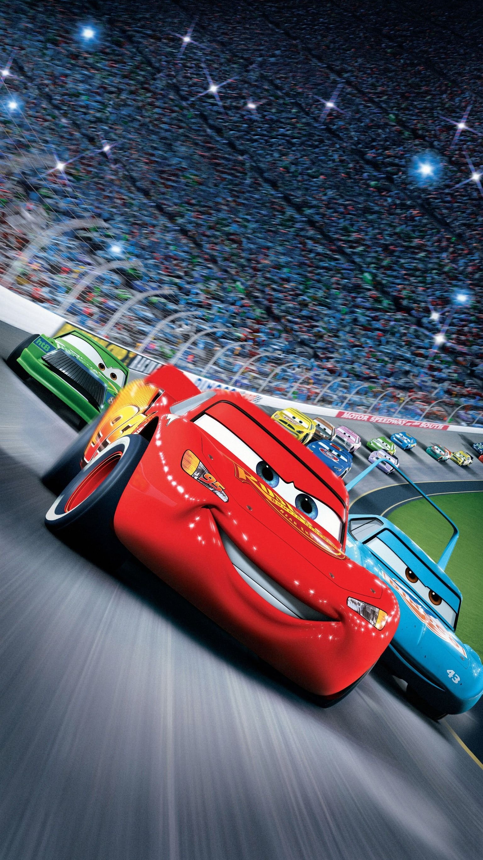 Saetta McQueen Cars gara, 1536x2733 Full HD Verticale, iPhone