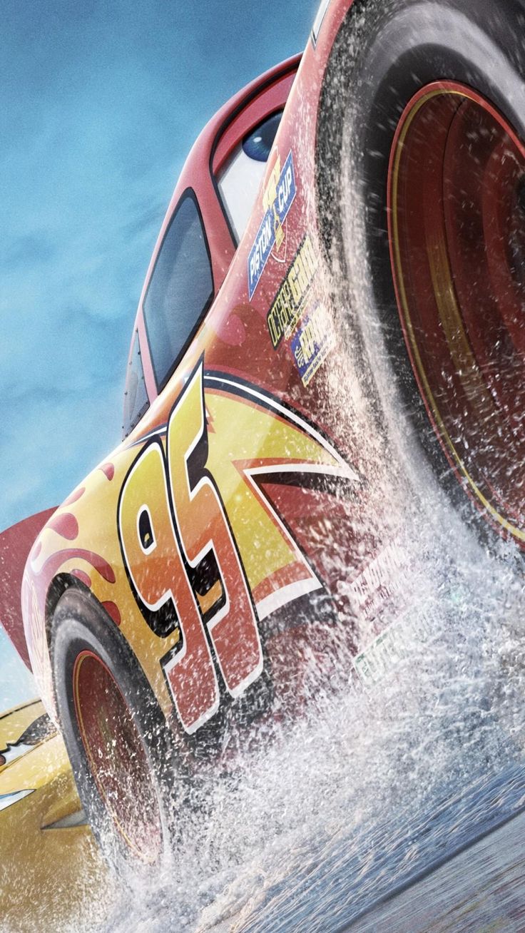 Saetta McQueen Cars auto rossa, Pixar, 736x1308 Full HD Verticale, iPhone