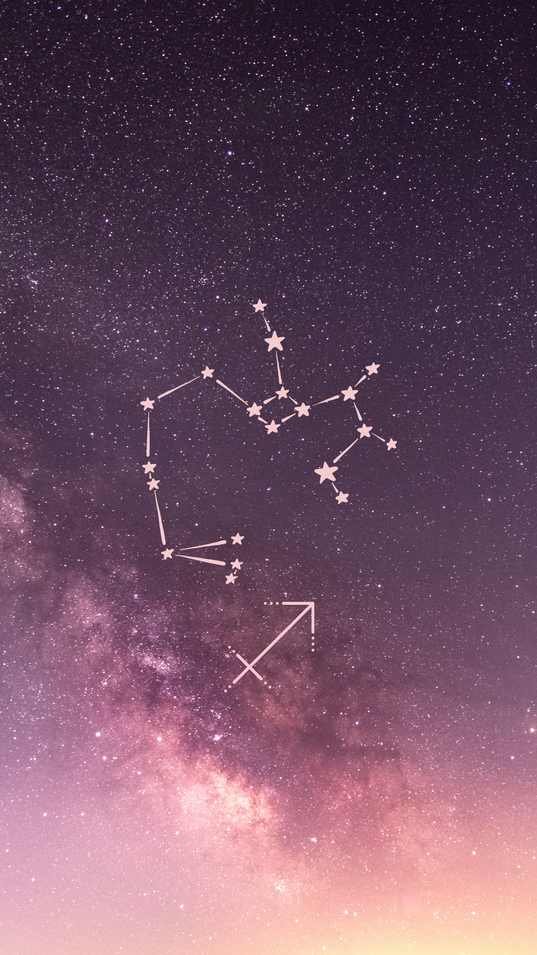 Costellazione Sagittario stelle notte, 1080x1920 Verticale, Samsung Galaxy