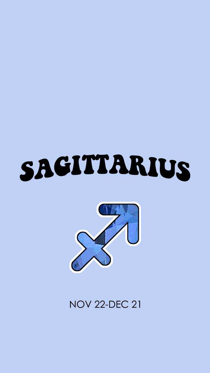 Simbolo zodiacale Sagittario blu, 720x1280 Full HD Verticale, Smartphone