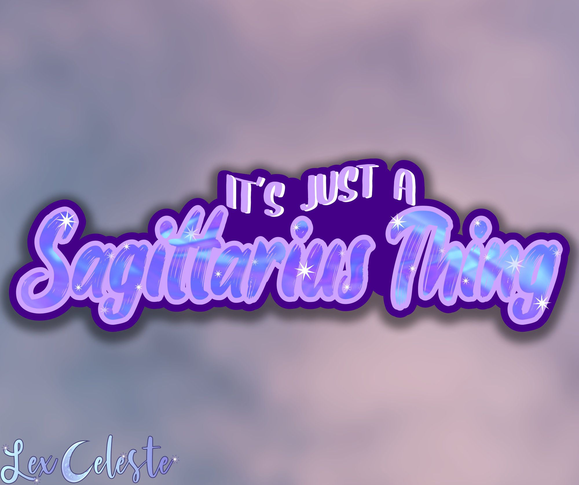 Scritta Sagittarius Thing viola, 2000x1674 Hi-Res, Desktop