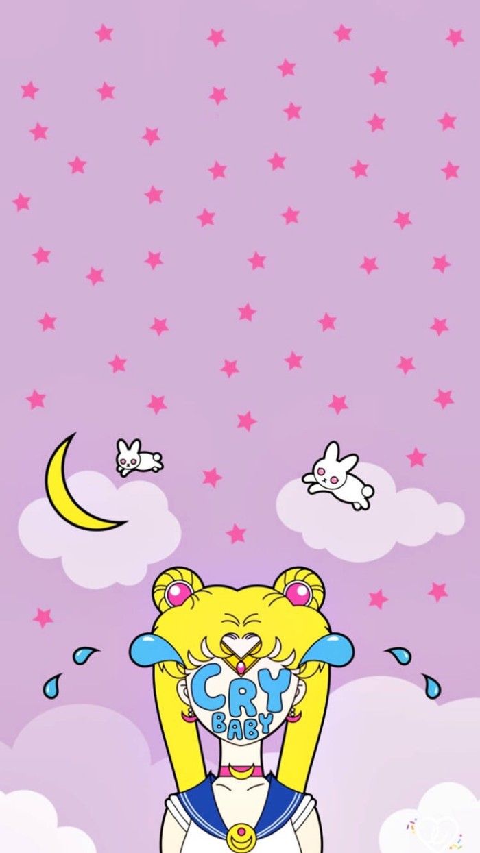 Sailor Moon che piange, kawaii, 700x1245 Full HD Verticale, iPhone