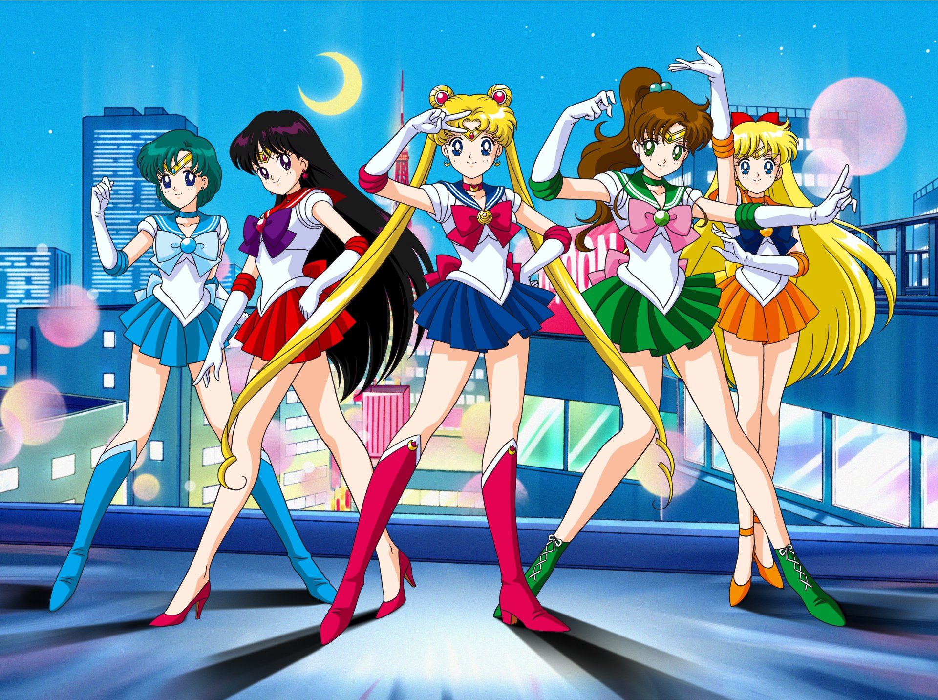 Sailor Moon gruppo guerriere, 1920x1433 WUXGA, PC