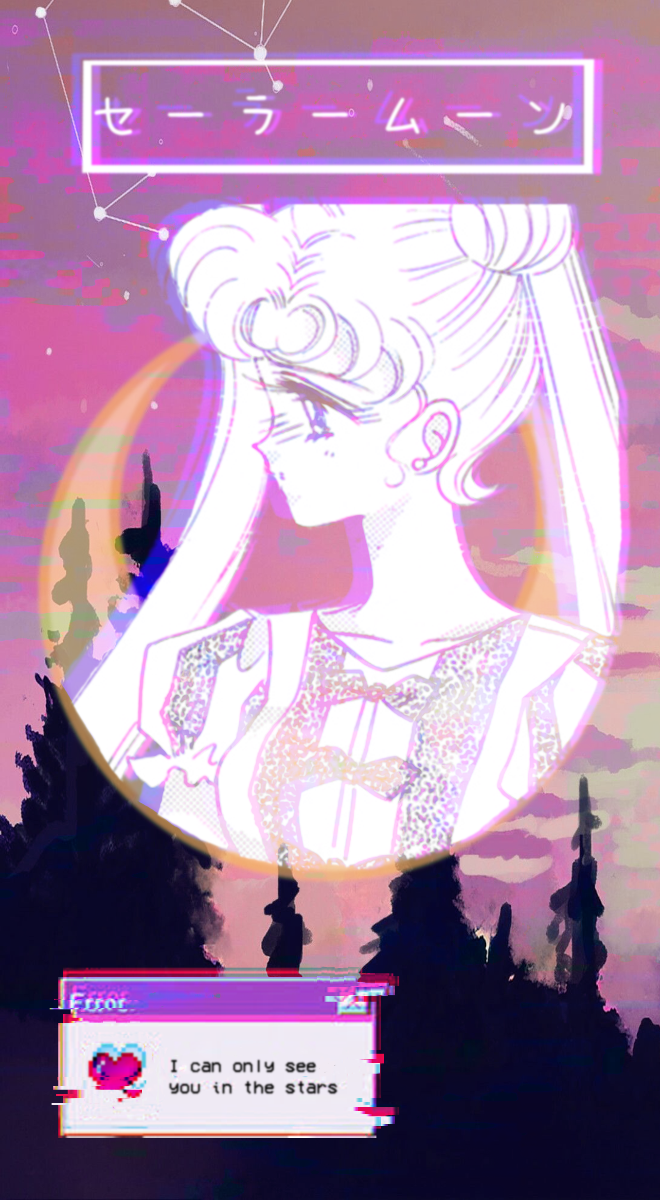 Sailor Moon estetico rosa, 1357x2468 Full HD Verticale, iPhone