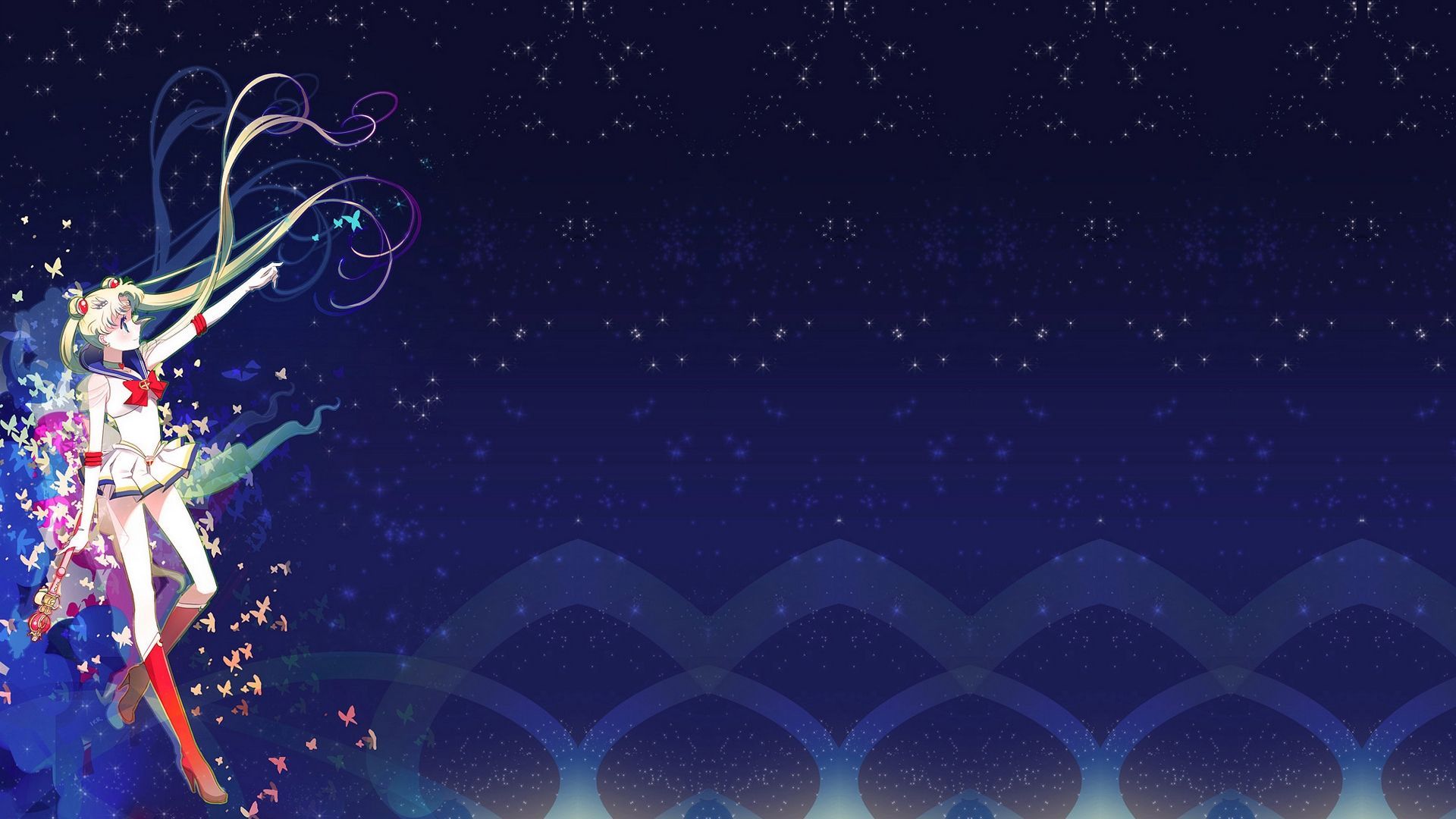 Sailor Moon cielo notturno, 1920x1080 1080p, Desktop