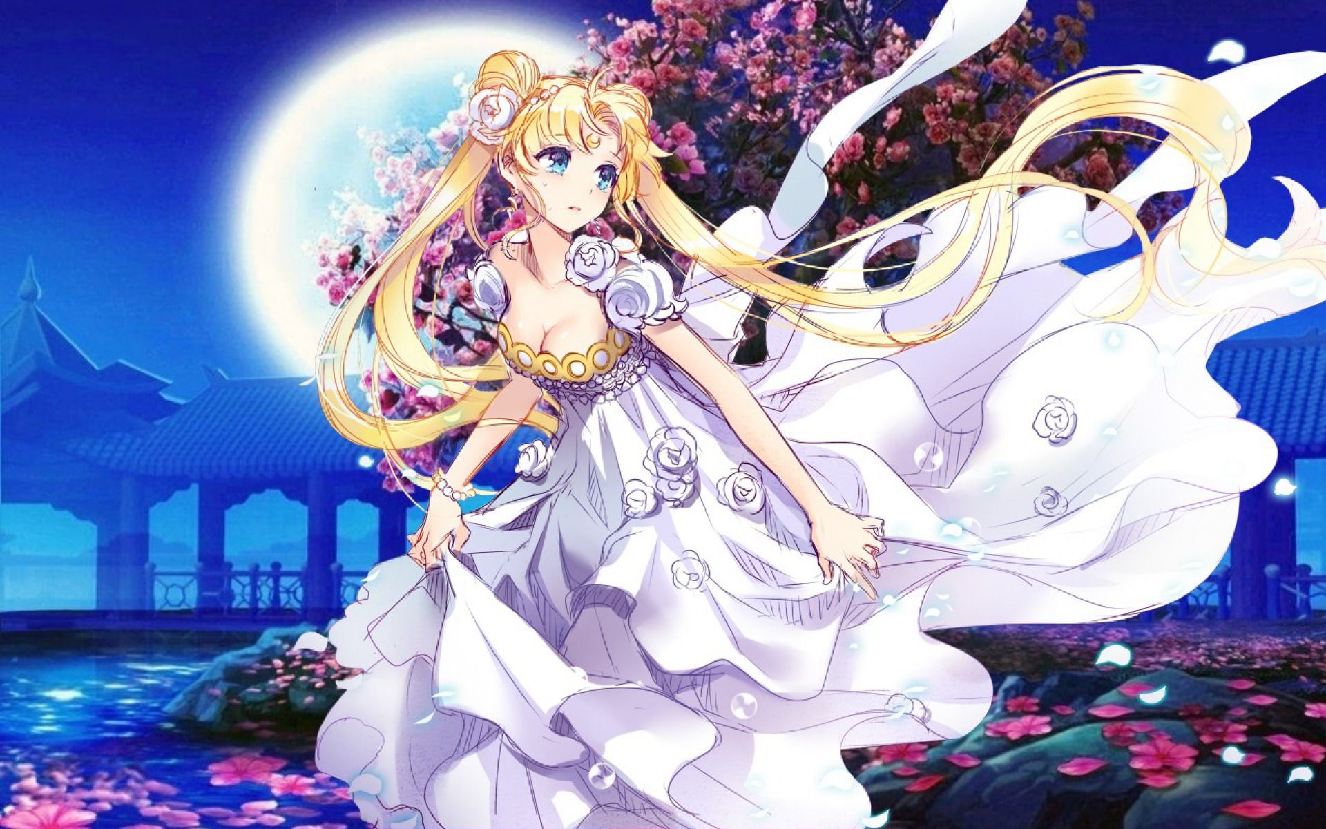 Sailor Moon principessa Serenity luna, 1920x1200 WUXGA, Desktop