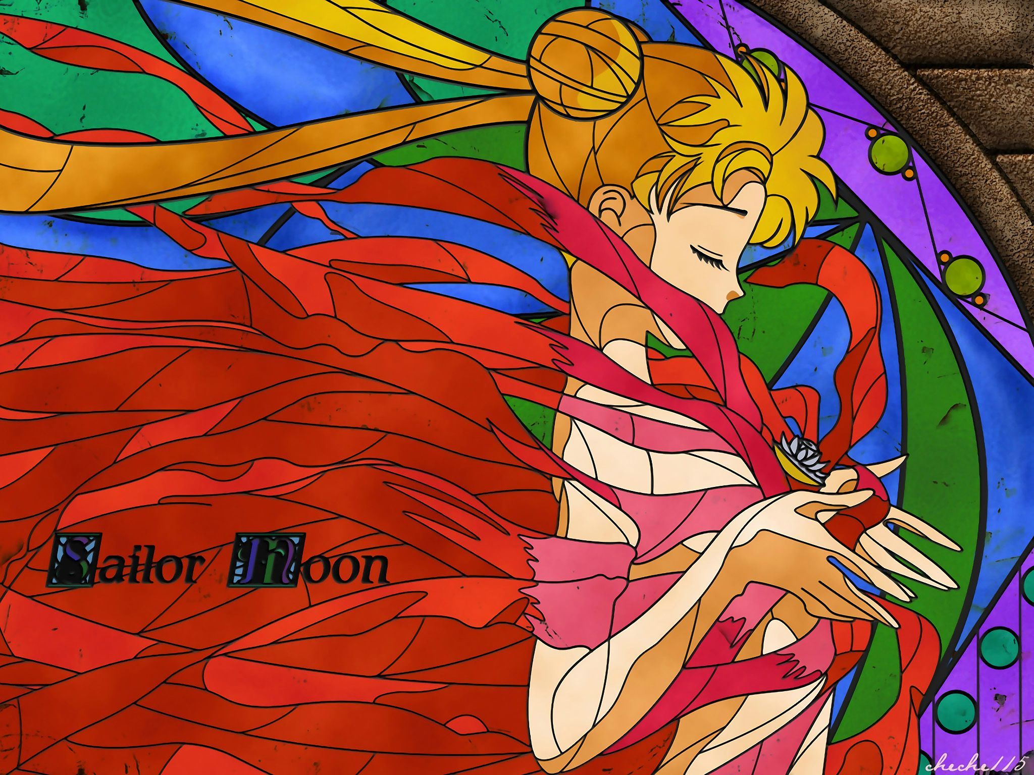 Sailor Moon vetrata artistica, 2048x1536 alta risoluzione, Laptop
