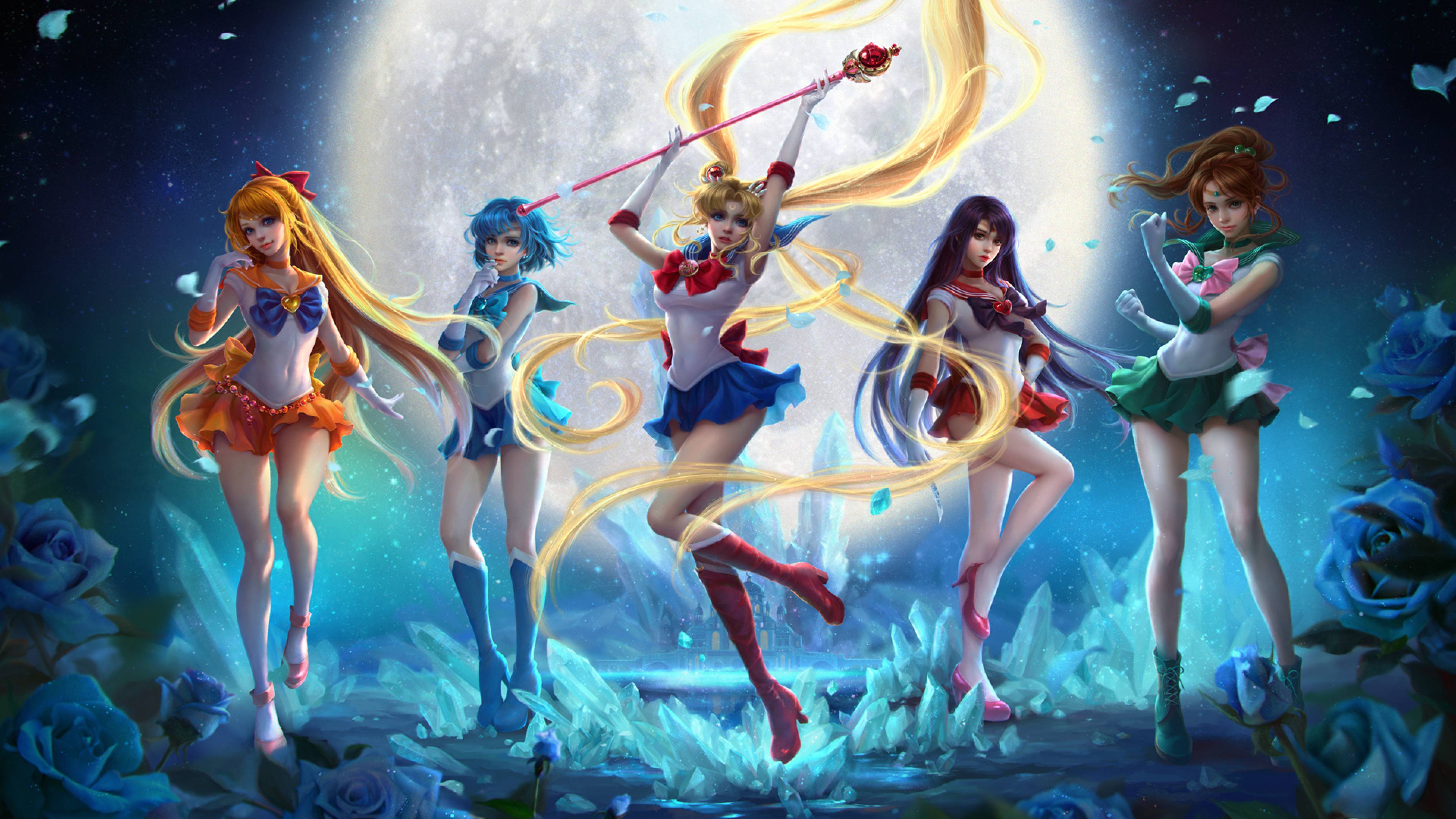 Sailor Moon guerriere luna, 3840x2160 UHD, PC 4K